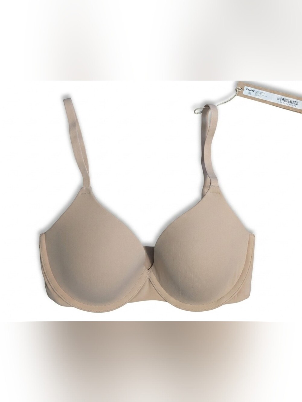 SKIMS Fits Everybody T-Shirt Bra Clay Beige Nude Underwire Padded 30D NWT $54